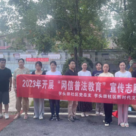 芋头田社区党总支:我为群众办实事,普法宣传进社区