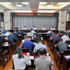 六届区委常委会第113次（扩大）会议召开