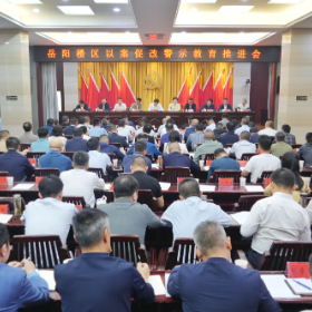 岳阳楼区以案促改警示教育推进会召开