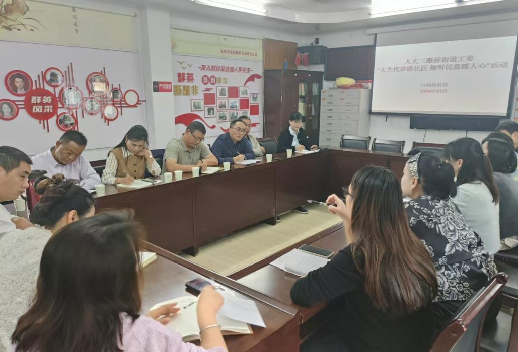 三眼桥街道：人大代表进社区 倾听民意暖人心