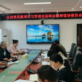 区自然资源局学习传达全国两会精神 研究部署贯彻落实工作