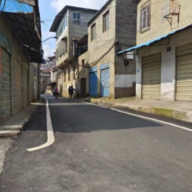 破旧马路换新颜 提质改造惠民生