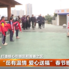 “岳有温情 爱心送福”春节慰问活动举行