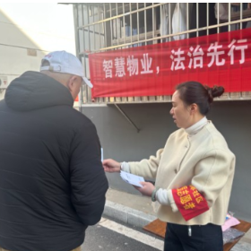 吕仙亭社区开展“智慧物业,法治先行”主题宣传活动