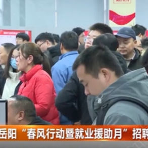 岳阳“春风行动暨就业援助月”招聘活动启动