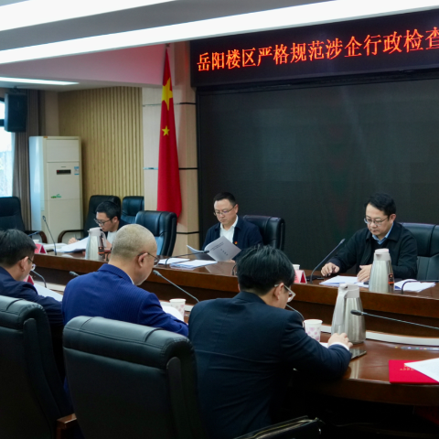 我区召开严格规范涉企行政检查工作部署会