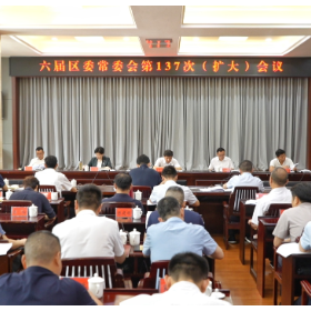 六届区委常委会第137次（扩大）会议召开