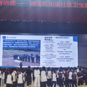 蓝天救援进校园 防溺知识护童心——城陵矶街道社区卫生服务中心联合蓝天救援队开展学校防溺水安全教育