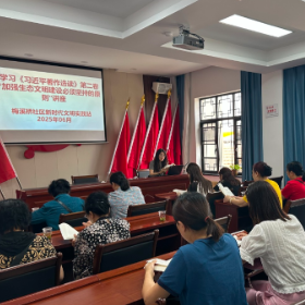 梅溪桥社区开展2025年学习《习近平著作选读》第二卷  ——“加强生态文明建设必须坚持的原则”讲座  