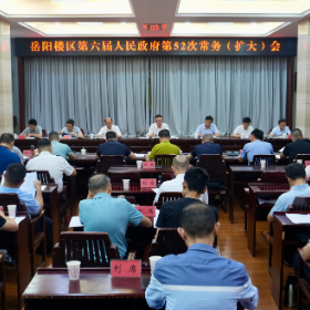 区政府召开第52次常务（扩大）会议