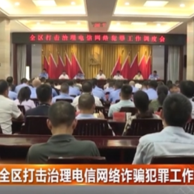 全区打击治理电信网络诈骗犯罪工作调度会召开