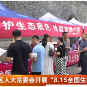 区人大常委会开展“8.15全国生态日”宣传