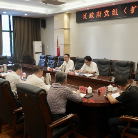 区政府党组（扩大）会召开