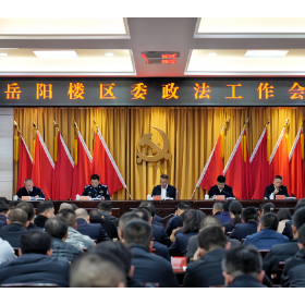 岳阳楼区委政法工作会议召开