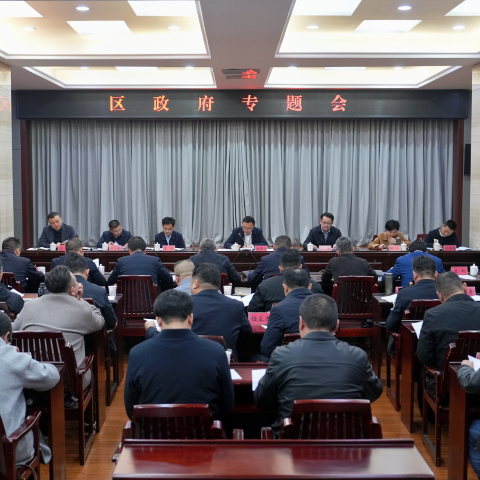 区政府专题研究民生领域信访问题集中治理工作