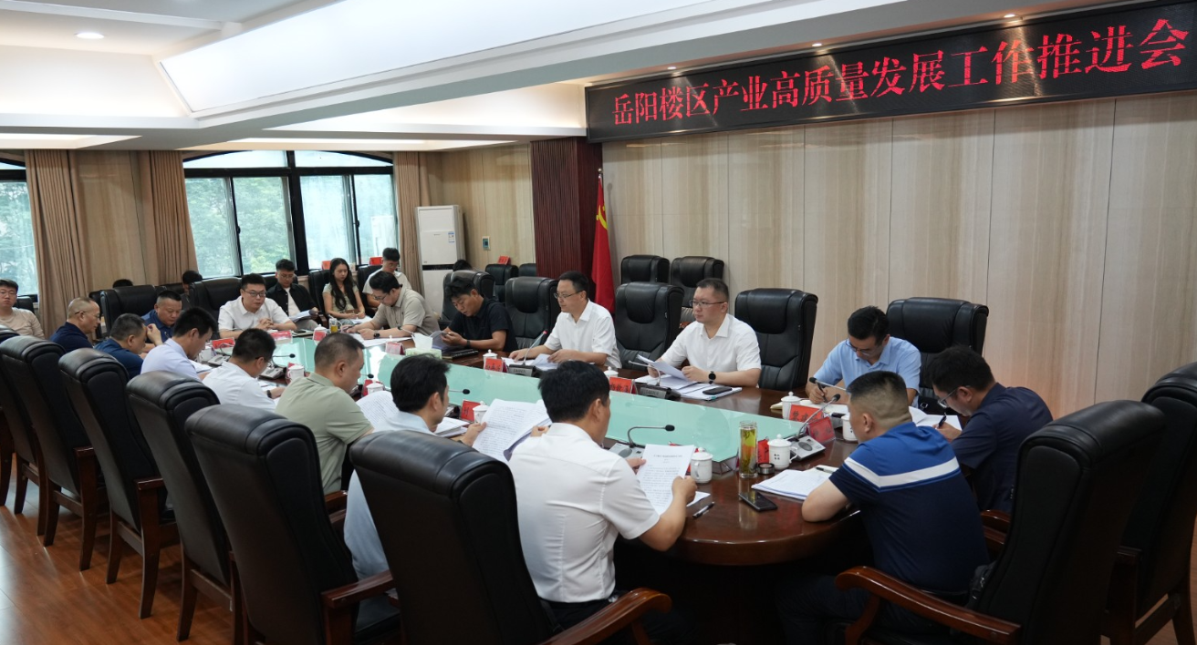 岳阳楼区召开产业高质量发展工作推进会