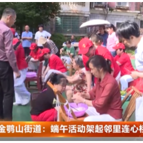 金鹗山街道:端午活动架起邻里连心桥