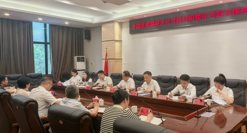 中国联通湖南分公司来我区考察交流