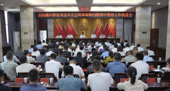 岳阳楼区召开群众身边不正之风和腐败问题集中整治工作推进会