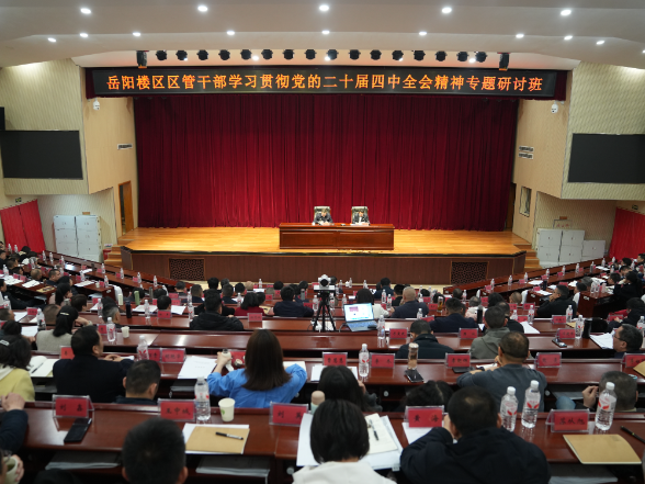 岳阳楼区区管干部学习贯彻党的二十届四中全会精神专题研讨班结业