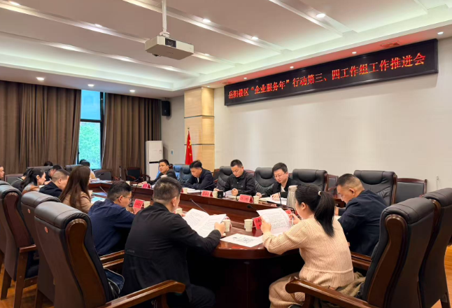 岳阳楼区召开“企业服务年”行动第三、四工作组工作推进会