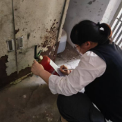 防患于未“燃” 芋头田社区开展楼道灭火器安全排查
