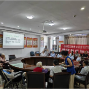 枫桥湖街道社区卫生服务中心走进福利院开展联合义诊讲座活动