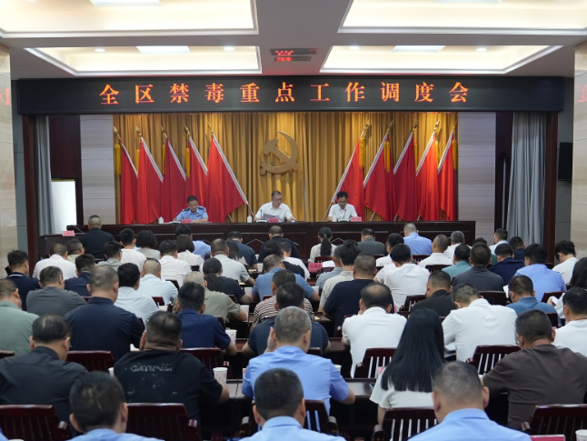 全区禁毒重点工作调度会召开