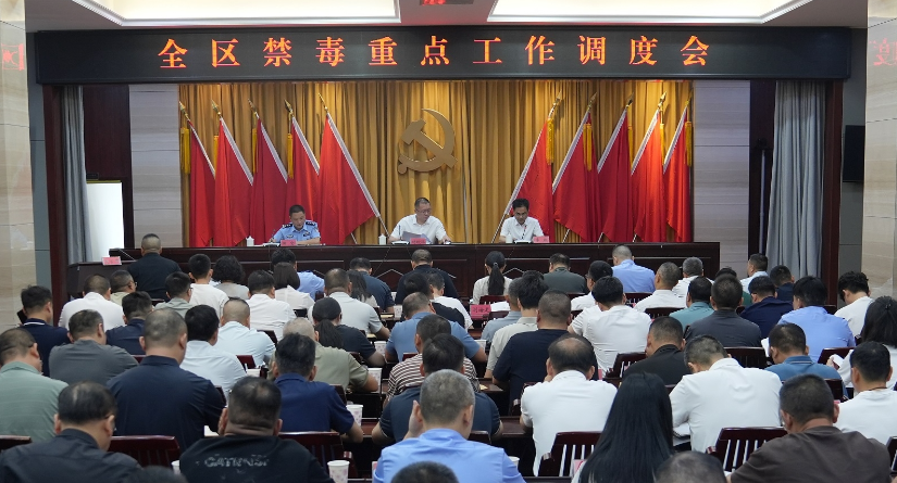 全区禁毒重点工作调度会召开