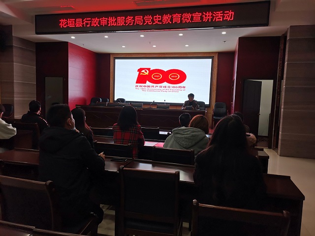 花垣县行政审批服务局开展党史教育微宣讲活动