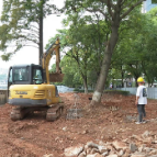 广电游园微公园改造项目如火如荼
