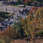 醴陵市2025年工青妇健步行活动启动，王利波、阳建、贺小玲、廖胜云参加