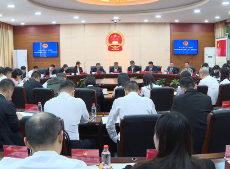 【醴陵两会·现场直击】各代表团召集人和党(工)委书记会议召开 向青松讲话，蒋长富、唐军全、贺小玲、李小冬出席