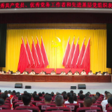 “两优一先”风采 醴陵举行表彰大会 向青松讲话，蒋长富主持，贺小玲、廖胜云出席