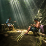 老篾匠,火塘上的烟火味