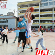 保靖县岳阳学校:举办首届“清廉杯”教职工篮球赛