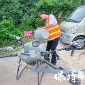保靖县清水坪镇:无人机飞防护橘园 民心与“防护衣”同落园间