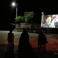 保靖县碗米坡镇押马村:露天电影点亮村民夜生活