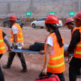 保靖组织开展在建公路工程防汛应急救援演练