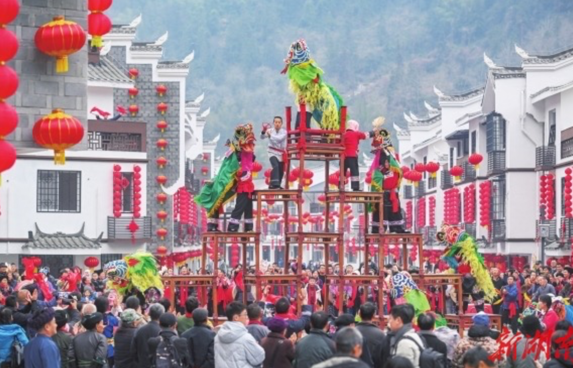 新春走基层：湘西州洽比村——百狮闹新春｜古村年味⑭