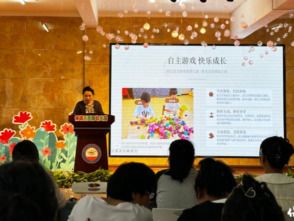 保靖县岳阳幼儿园开展游戏观察专题教研活动