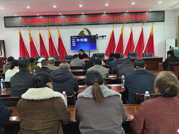 充电蓄能强党性 实干担当促振兴——比耳镇橙香竹韵片区农村党员冬春训圆满举行