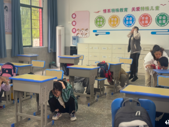 以爱护航 安全同行——保靖县特殊教育学校开展5·12防灾减灾应急演练