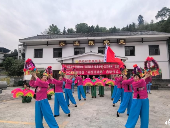 采茶助农献余热 义诊义演惠民生——保靖县老年保健协会赴葫芦村开展惠民活动