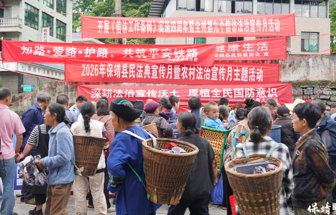 保靖县开展民法典宣传月暨农村法治宣传月集中普法活动