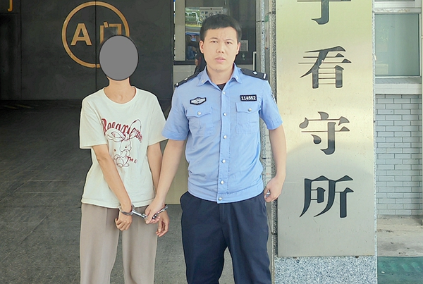 民警抓獲盜竊嫌疑人,。_副本.jpg