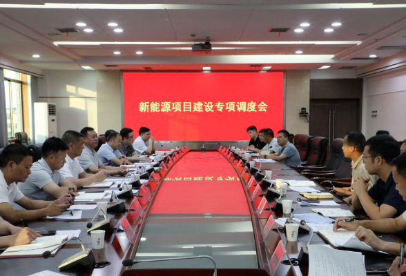 黄永英主持召开新能源项目建设专项调度会