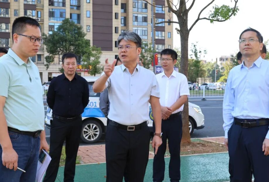 陈雄调研园林绿化工作