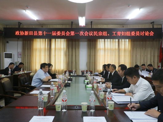 聚焦两会｜政协新田县第十一届委员会第一次会议开展联组讨论