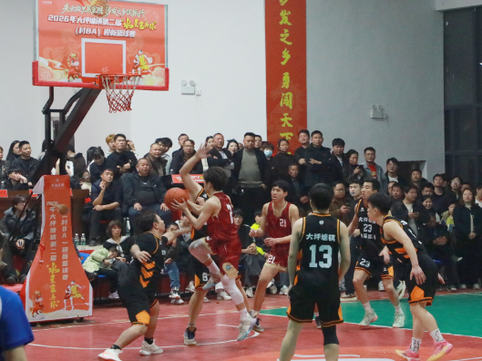 2026年大坪塘镇第二届“水星家具杯”（村BA）迎新篮球赛闭幕